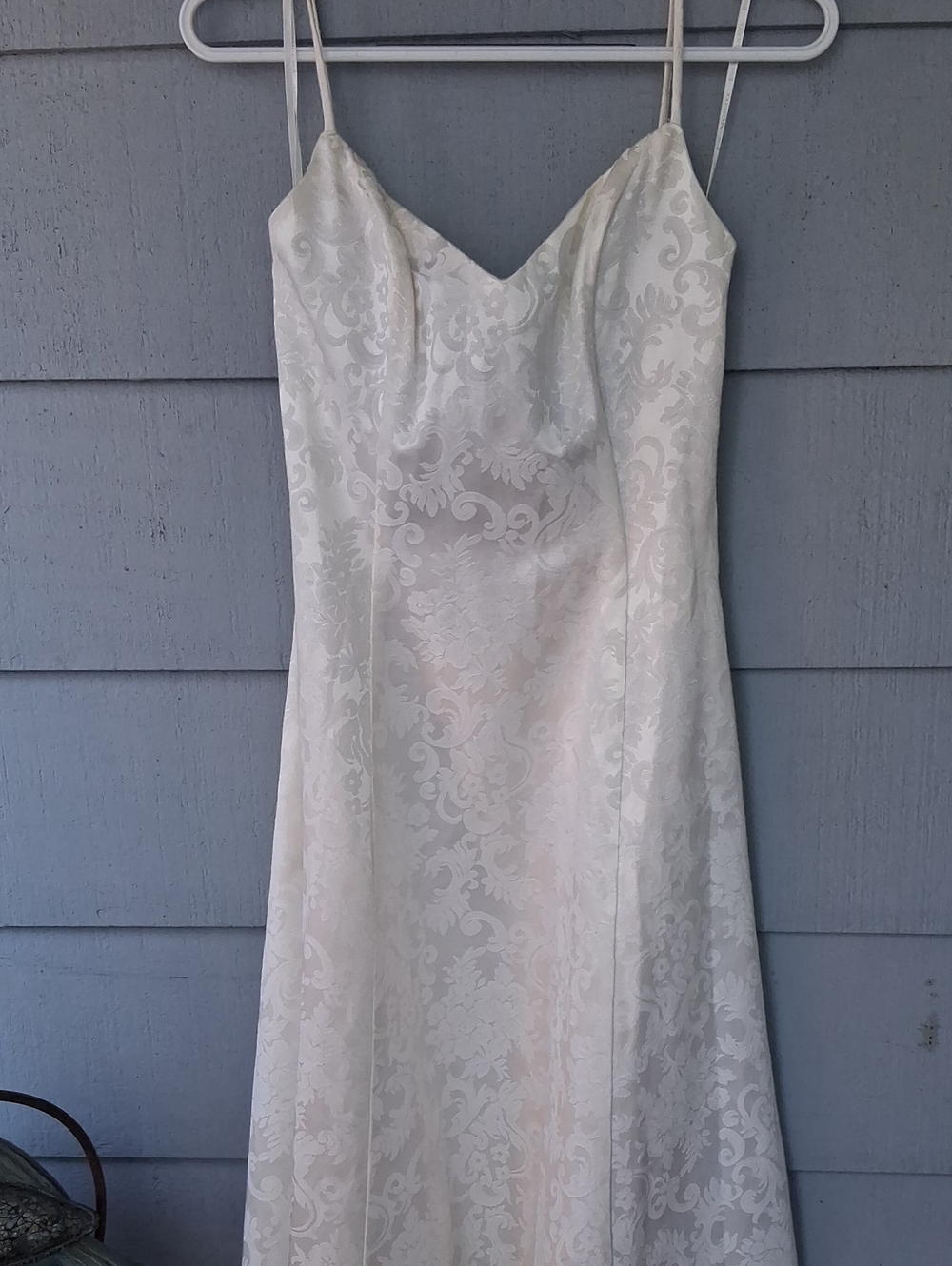 Jessica McClintock Ivory Jacquard Dress